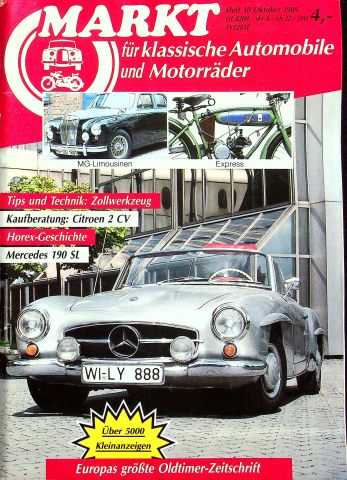 Deckblatt Oldtimer Markt (10/1989)